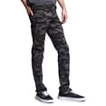 thumbnail image 3 of Victorious Mens Camouflage Skinny Fit Jeans AR169 - BLACK/CAMO - 40/32, 3 of 6