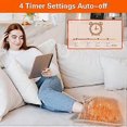thumbnail image 5 of Electric Heated Foot Warmers for Women and Men, 40x40 Washable Electric Feet Warmer with 6 Heat Levels 4 Timers, Auto Shut-Off, Fast Heat, 5 of 5