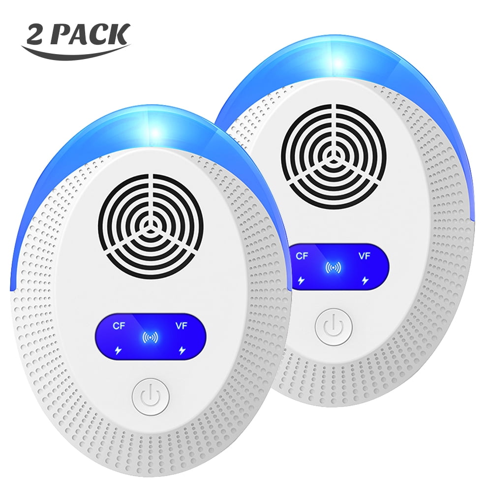 Ultrasonic Pest Repeller 2 Packs Electronic Plug in Indoor Pest Repellent, Variable frequency