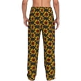 thumbnail image 3 of Picia Beautiful Sunflower Mens Soft Woven Cotton Elastic Waistband Sleep Pajama Pant Lounge Sleep Pant With Pockets And Drawstring-Medium, 3 of 9
