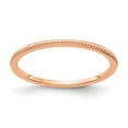 thumbnail image 1 of 10K Rose Gold 1.2mm Bead Stackable Band - Size 6, 1 of 3