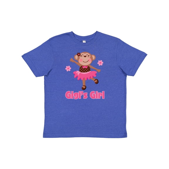 Inktastic Gigi's Girl monkey Youth T-Shirt