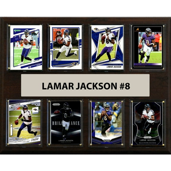 Lamar Jackson Baltimore Ravens 12" x 15" Trading Card Plaque
