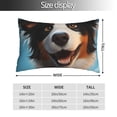 thumbnail image 2 of Fotbe Playful Smile Cute Dog Funda de Almohada Decorativa Estilo Occidental, Lujo en Algodón, Fundas para Almohadas King, Cojín Estampado para Decoración del Hogar-16"x24", 2 of 6