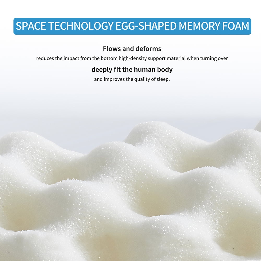 Kepooman 6" Gel & Charcoal Infused Memory Foam Mattress, Twin Size Kepooman 6" Gel & Charcoal Infused Memory Foam Mattress, Twin Size