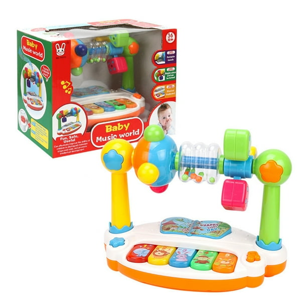 Juguetes de piano para bebés con sonido ligero Desarrollo de actividades tempranas divertido para niños pequeños