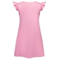 thumbnail image 4 of WIBACKER 2Pcs Girls Unicorn Nightgowns 3-10 Years Flutter Short Sleeves Nightdress Nightie Dress Sleepwear Pajamas for Little Girls, 4 of 9