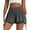 Dark Gray, variant on PINSPARK Flowy Shorts for Women 2 in 1 Running Workout Gym Athletic Tennis Short High Waisted Active Wear with Pockets