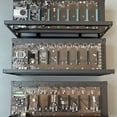 thumbnail image 4 of WASHWEPE 1Set Black Steel Mining Rig Frame Open Air Pc Case Double Layer Design for Computer, 4 of 8