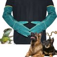 thumbnail image 2 of With Low Density Protection Gloves Reptile  Gloves, Anti-biting Gloves, Dogs For Varanid Snake Cats Blue, 2 of 8