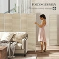 thumbnail image 4 of HOMCOM 6 Ft Folding Room Divider, Privacy Screen for Home Office Bedroom, 4 of 10