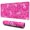 Pink Ribbon Pattern, variant on Long Mouse Pads for Desk,Pink Ribbon Pattern Desk Mats on Top Of Desks, Desk Mouse Pad Extra Large with 3mm Non-Slip Base and Stitched Edge for Gaming,Office,Work,Home 31.5x11.8in