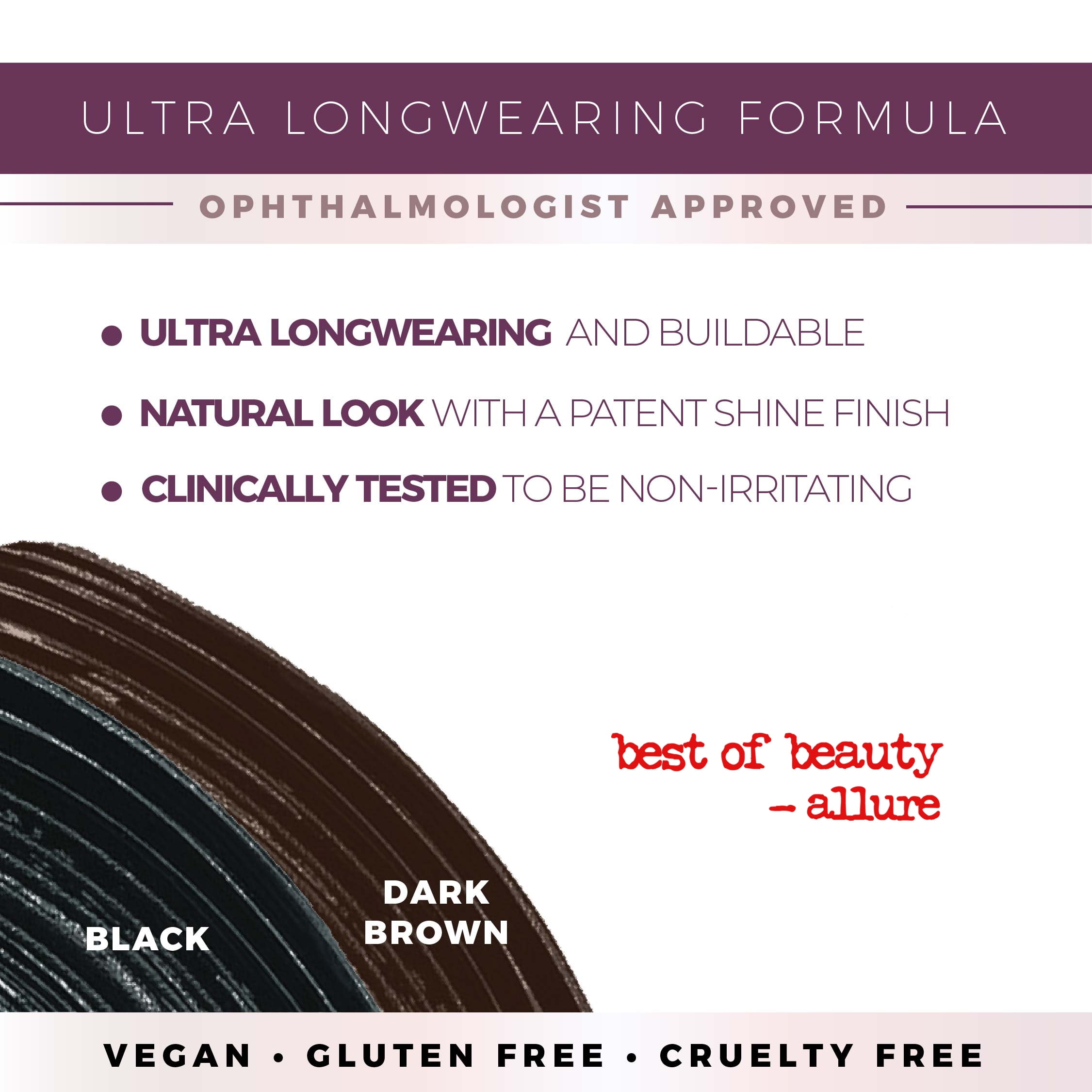 Blinc Original Tubing Mascara | Natural looking Lengthening Mascara| Ultra-Longwearing Washable Mascara | Vegan, Gluten-Free and Cruelty-Free | 9mL / 0.30 Fl. OZ Black