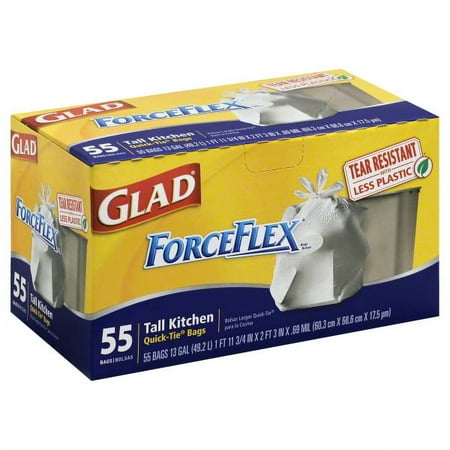 Glad Force Flex Quick Tie 13g 55ct