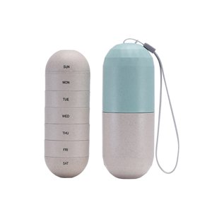 Indicatif hebdomadaire de l'organisateur de la Pilule à grains 7 Day Pill Case Waterproof Portable Design
