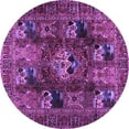 thumbnail image 1 of Ahgly Company Indoor Round Persian Purple Traditional Area Rugs, 7' Round, 1 of 4