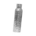 thumbnail image 4 of Botella de agua aislada, botella de agua deportiva, jarra de agua martillada de acero inoxidable, multiusos para acampar, bebidas al aire libre, café, Plata, 4 of 8
