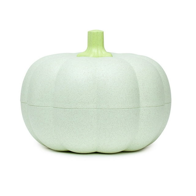 Cuenco de calabaza Tsseiatte con tapa, recipiente para dulces de calabaza, recipiente para aperitivos, cuenco para exhibición de alimentos para decoración del hogar de Halloween