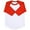White/red, variant on Ma Croix Kids Plain Raglan Baseball T-Shirt with 3/4 Sleeve Little League