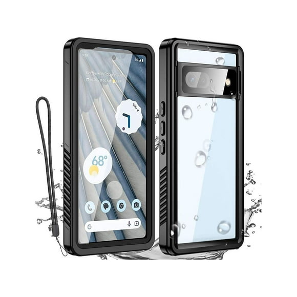 for Google Pixel 7A Case Waterproof, Clear Water Proof Shockproof Dustproof Snowproof Full Body Rugged Transparent Built-in Screen Protector Underwater Phone Case for Google Pixel 7A