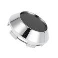 thumbnail image 1 of Tapa central de rueda de automóvil Unique Bargains de 68 mm, 2.68" de diámetro exterior, cubierta central resistente a rasguños, plástico tono plateado y negro, 1 of 6
