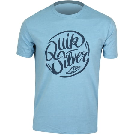 Quiksilver - Quiksilver Mens Riverside T-Shirt - Sky Blue/Navy ...