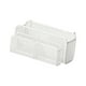 thumbnail image 3 of Cesta de almacenamiento colgante multiusos, estante de noche de malla de alambre de hierro, resistente para dormitorio M blanca con cesta, 3 of 7