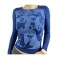 thumbnail image 2 of Women Face Portrait Top Graphic Long Sleeves Crop Top T-Shirt, 2 of 7