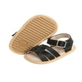 thumbnail image 3 of Baby Sandals Summer Baby Girls Solid Color Soft Sole Shoes, 3 of 6
