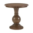 thumbnail image 3 of Powell Elissa Round Pedestal Indoor Accent Side Table, 26" Tall, Natural, 3 of 13