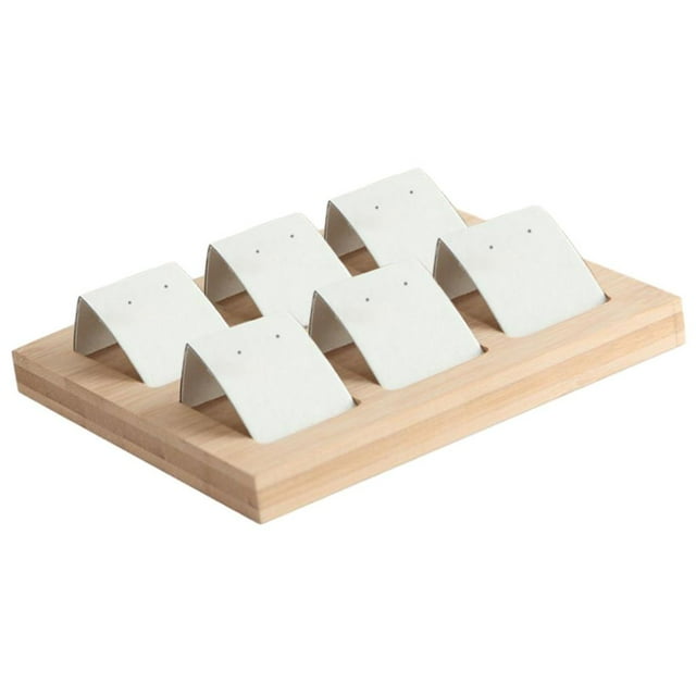 8 Pares de Soportes para Tarjetas de Pendientes, Pendientes, Pendientes, Tarjetas de Exhibición de Joyas, Terciopelo/cuero Sintético, 7,87 X 5,12 Pulg , 6 Pares de Blancos, shamjiam Exhibición del titular del pendiente