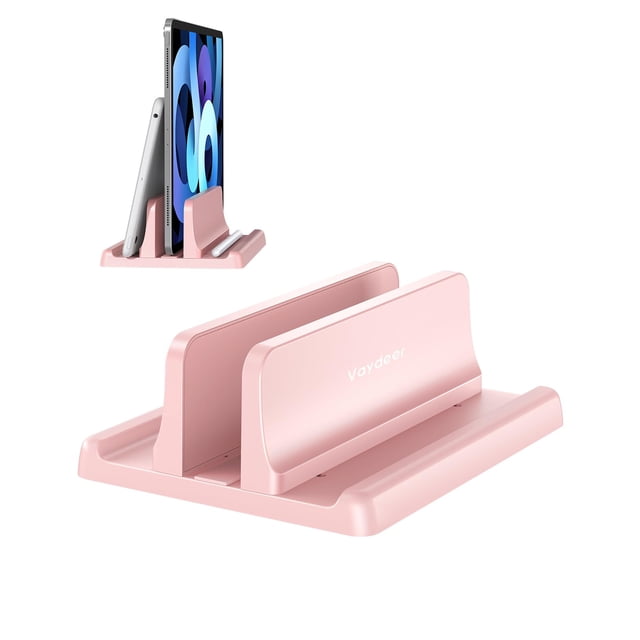 Soporte para portátil Vaydeer Vertical Plastic 3 en 1, color rosa