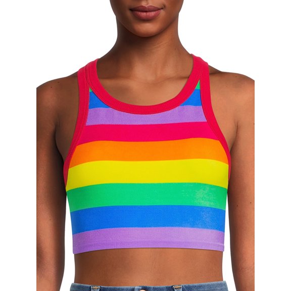 No Boundaries Juniors' Boyfriend Crop Bra
