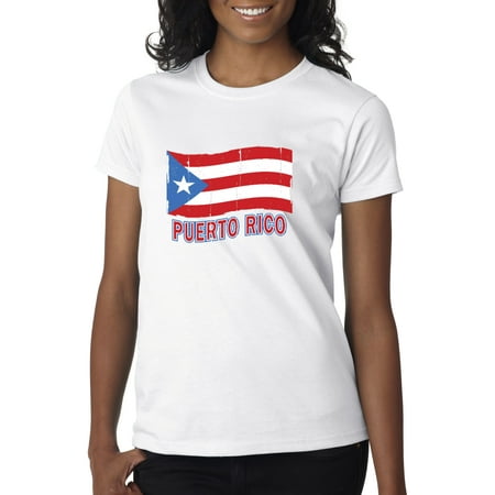 New Way 720 - Women's T-Shirt Puerto Rico Flag Pr