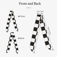 thumbnail image 2 of Wukai Black and White Checkerboard Print Hair Scarf for Women Fashion Silky Satin Headscarf Wrap Breathable Lightweight Neck Scarves For Handbag Accessories, 2 of 6