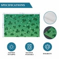 thumbnail image 6 of St. Patrick's Day Placemats Set of 8, Spring Lucky Shamrock Grass Gradient Placemats for Dining Table, Place Mats for Kitchen Tabletop, Waterproof Wipeable Dining Table Mats Set, 6 of 9