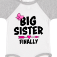 thumbnail image 4 of Inktastic Big Sister Finally with Bow and Arrow Girls Baby Bodysuit, 4 of 5