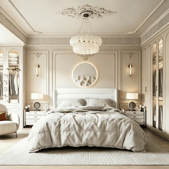 Frostbloom Queen Bed Frame with Velvet Upholstered Wingback Headboard, No Box Spring Needed, White