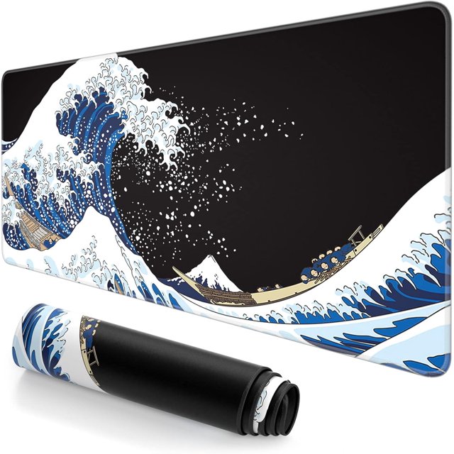 Extended Large Mouse Pad XXL Gaming Mousepad . x . Big Computer Keyboard Desk Pad Mouse Mat with Stitched Edges and Base for Office Gaming Marble