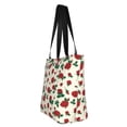 thumbnail image 2 of Vsdgher Rose Flowers print Reusable Shopping Grocery Bags for Women Shopping with Pouch Foldable Pouch Lightweight Polyester Fabric, 2 of 6