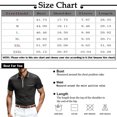 thumbnail image 2 of Men's Golf Shirt Casual Sports V Neck Ribbed Collar Short Sleeve Fashion Casual Solid Color Plain Spring & Summer Regular Fit, 2 of 4