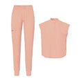 thumbnail image 4 of Enfermería Set Top Pantalones Trabajadores Trajes para el de mascotas Blusas Uniforme de trabajo rosa S Zulema Pantalones de mujer, 4 of 8