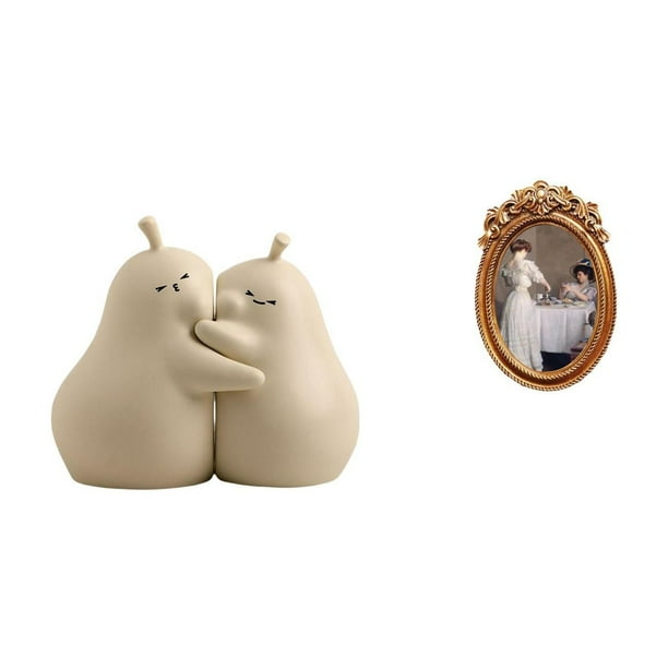 Elegante Juego De Sujetalibros De Cerámica Y Marco De Fotos De Resina, Excelente Mano De Obra, Adorno Decorativo Para Estantería, Soporte De Exhibición De Mesa, Maravilloso Regalo Para La