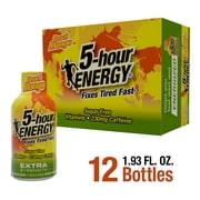 5-hour ENERGY Shot, Extra Strength, Peach Mango, 12 Count