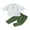 Green, variant on Toddler Baby Boy Clothes Solid Color Cotton Linen Short Sleeve Henley Shirts and Long Pants 2Pcs Summer Outfits Set