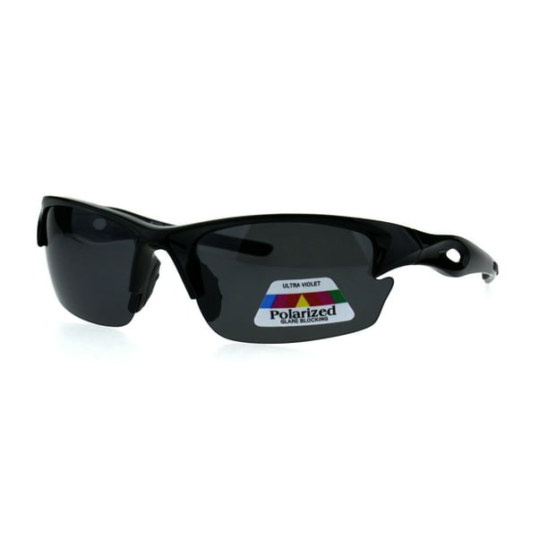 SA106 Polarized Antiglare Mens Baseball Half Rim Sport Light Weight