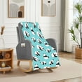 thumbnail image 4 of VOAVEKE Summer Lightweight Soft Flannel Blanket, Bed Blankets Queen Size, Cute Pandas Blanket Flannel Nap Blanket Sofa Bed Cover Blanket Soft Blanket Light And Comfortable Suitable For Sofa Bed And, 4 of 5