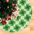 thumbnail image 5 of Coolnut St. Patricks Christmas Tree Skirt Home Decoration Large Round Christmas Tree Skirt for Holiday Party Home Christmas Day Ornaments,35.4", 5 of 6