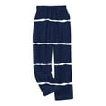 thumbnail image 4 of Fengactive Women's Pajama Pants with Pockets Striped Winter Warm Plush Fuzzy Pj Soft Comfy Sleep Bottoms, 4 of 5