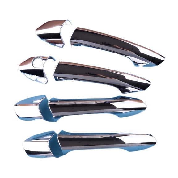 Car Exterior Door Handle Cover Trim Cap Kit Fit for Mercedes-Benz W246 W204 W212 X204 W166 W117 LHD Chrome Silver